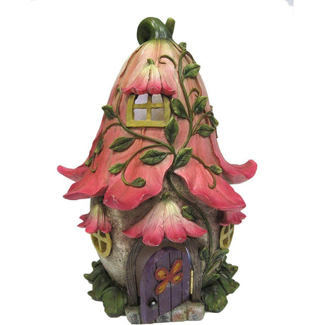 10" Fairy Cottage Statue with LED Light - Magick Magick.com