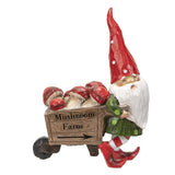 10" Gnome Statue - Gnome Going to the Mushroom Farm - Magick Magick.com