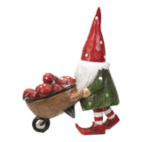 10" Gnome Statue - Gnome Pushing Wheelbarrow - Magick Magick.com