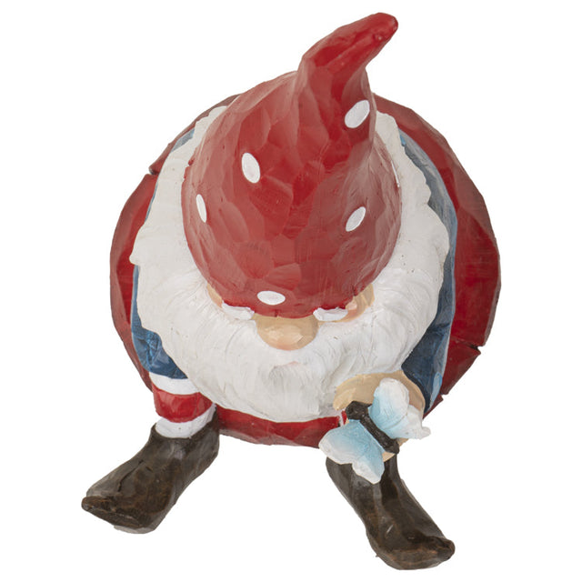 10" Gnome Statue - Gnome on Toadstool - Magick Magick.com