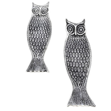 10" Owl Metal Incense Burner - Magick Magick.com