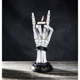 10" Rock On Skeleton Hand Tealight Candle Holder - Magick Magick.com