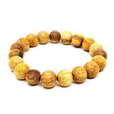 10 mm Elastic Bracelet Round Beads - Palo Santo - Magick Magick.com