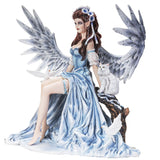 10.25" Fairy Statue - Winter Angel with Cat - Magick Magick.com