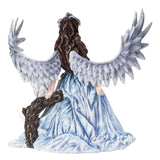 10.25" Fairy Statue - Winter Angel with Cat - Magick Magick.com