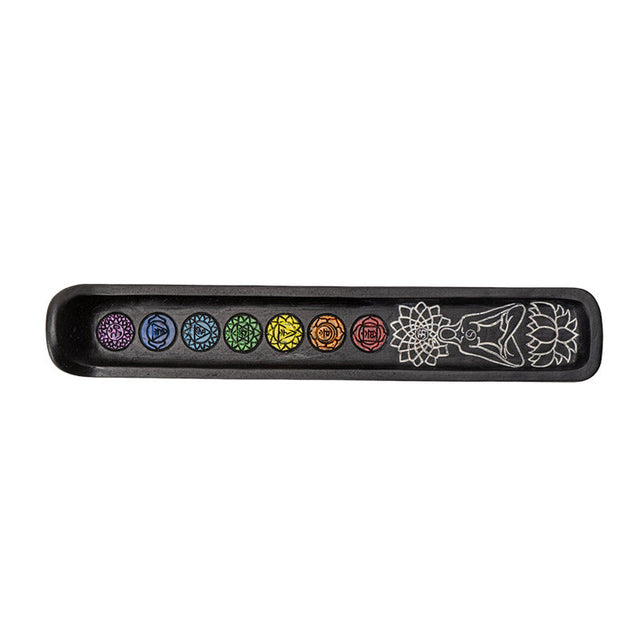10.25" Seven Chakra Stick Incense Burner - Magick Magick.com