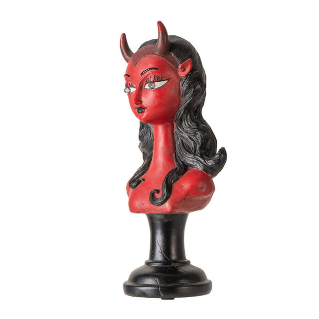 10.4" Lady Devil with LED Light Statue - Magick Magick.com