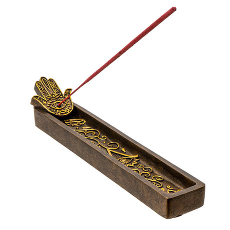 10.5" Hamsa Stick Incense Burner - Magick Magick.com