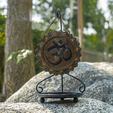 10.5" Hanging Ohm Backflow Incense Burner - Magick Magick.com