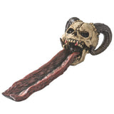 10.5" Horned Ram Skull Stick Incense Burner - Magick Magick.com