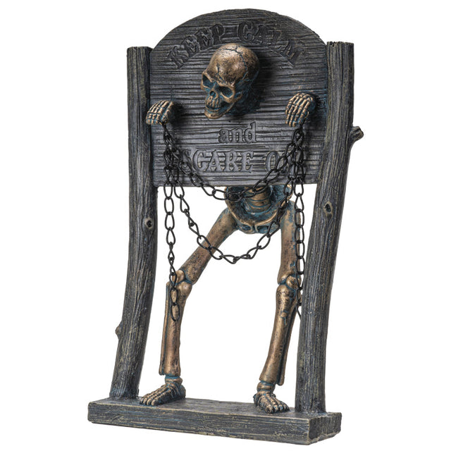 10.5" Skeleton Statue - Pillory - Magick Magick.com