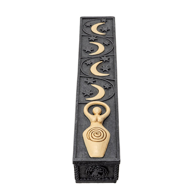 10.5" Spiral Goddess Incense Burner Box - Magick Magick.com