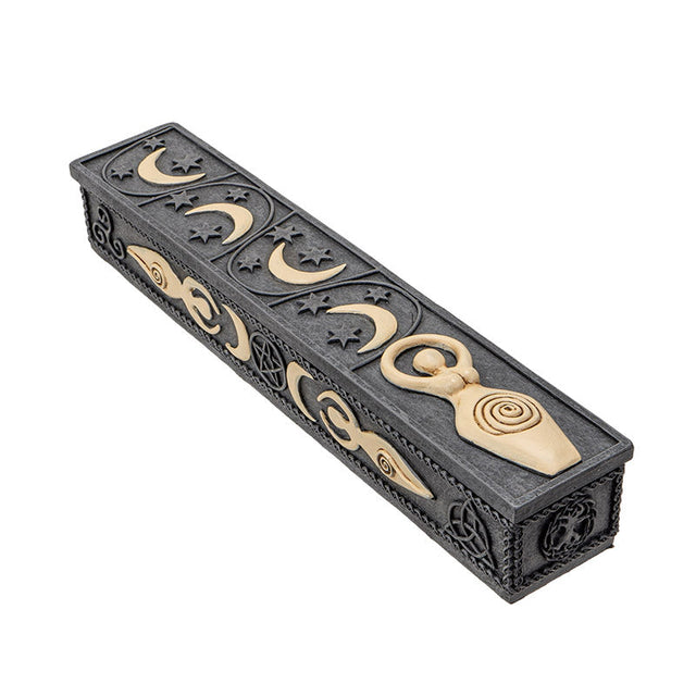 10.5" Spiral Goddess Incense Burner Box - Magick Magick.com