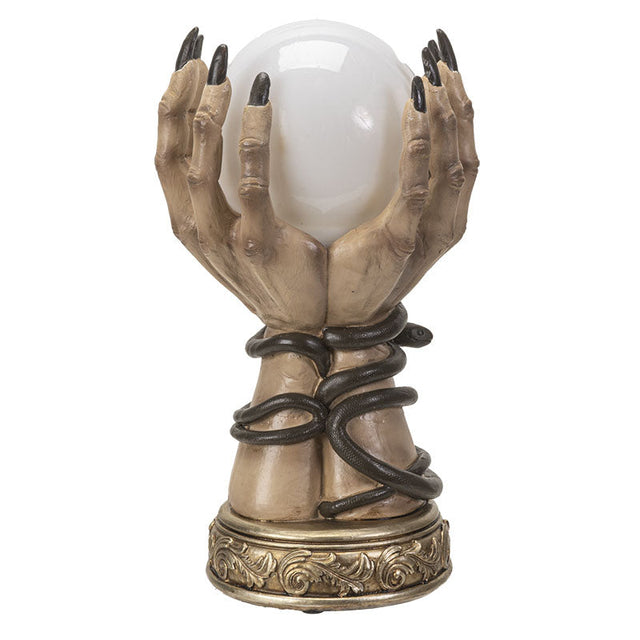 10.8" Fortune Hands with LED Ball Statue - Magick Magick.com