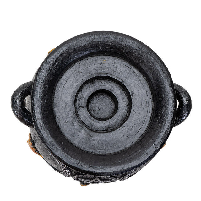 10.9" Triple Moon Cauldron Votive Candle Holder - Magick Magick.com