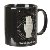 11 oz Ceramic Tarot Card Mug - Palm Reading - Magick Magick.com