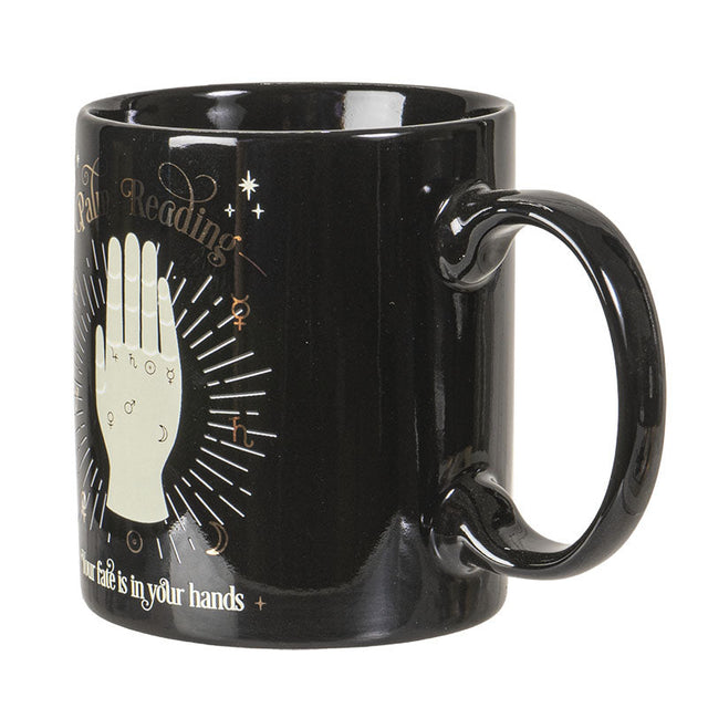 11 oz Ceramic Tarot Card Mug - Palm Reading - Magick Magick.com