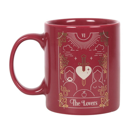 11 oz Ceramic Tarot Card Mug - The Lovers - Magick Magick.com
