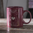 11 oz Ceramic Tarot Card Mug - The Lovers - Magick Magick.com