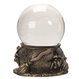 110 mm Witch and Broom Gazing Ball - Magick Magick.com