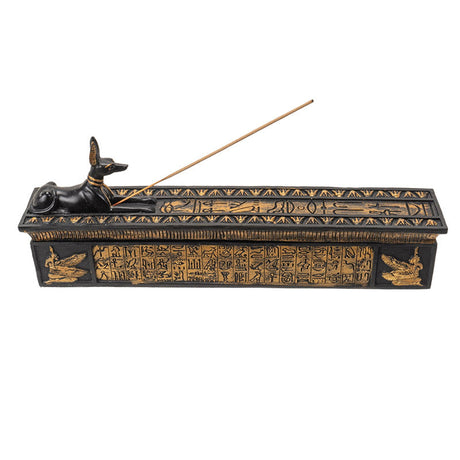 11.25" Anubis Stick Incense Burner Box - Magick Magick.com