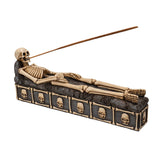 11.25" Skeleton Stick Incense Burner Box - Magick Magick.com