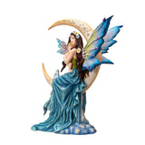 11.4" Moon Fairy Holding Daughter Statue - Magick Magick.com