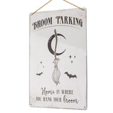 11.8" Broom Parking Metal Sign - Magick Magick.com