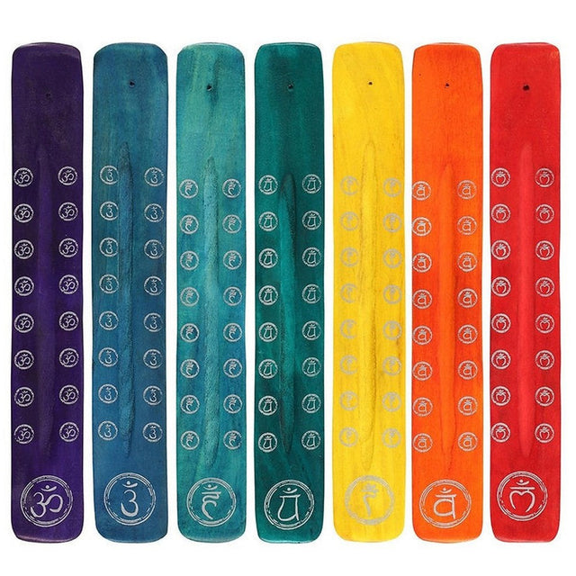 12" Chakra Incense Stick Holder Set (Set of 14) - Magick Magick.com