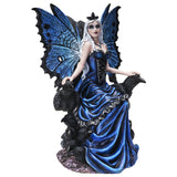 12" Fairy Statue - Queen of the Crows Butterfly Fairy - Magick Magick.com