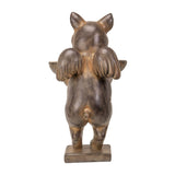 12" Flying Pig Bird Feeder Plate Garden Statue - Magick Magick.com