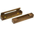 12" Wood Incense Stick & Cone Box Burner with Storage - Magick Magick.com