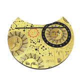 12" Wooden Crescent Tarot Card Holder Sun & Moon - Magick Magick.com