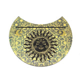 12" Wooden Crescent Tarot Card Holder Sun - Magick Magick.com