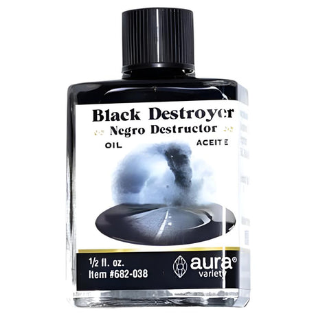 1/2 oz Aura Spiritual Oil - Black Destroyer (Negro Destructor) - Magick Magick.com