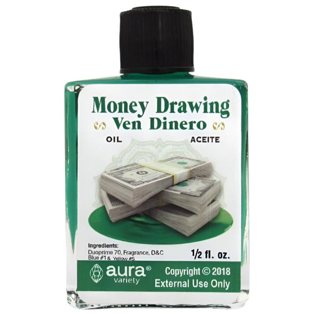 1/2 oz Aura Spiritual Oil - Money Drawing (Ven Dinero) - Magick Magick.com