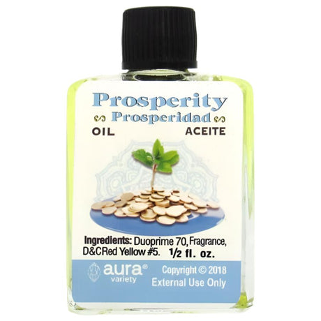 1/2 oz Aura Spiritual Oil - Prosperity (Prosperidad) - Magick Magick.com