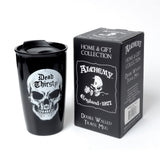 12 oz Black Ceramic Travel Mug - Dead Thirsty - Magick Magick.com