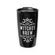 12 oz Black Ceramic Travel Mug - Witches Brew - Magick Magick.com