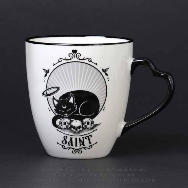 12 oz Ceramic Mug Set - Saint & Sinner - Magick Magick.com