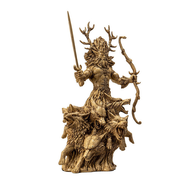 12.5" Cernunnos with Wolves Statue - Magick Magick.com