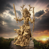 12.5" Cernunnos with Wolves Statue - Magick Magick.com