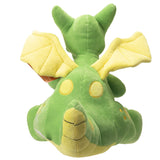 12.5" Medieval Shield Dragon Green Yellow Plush - Magick Magick.com