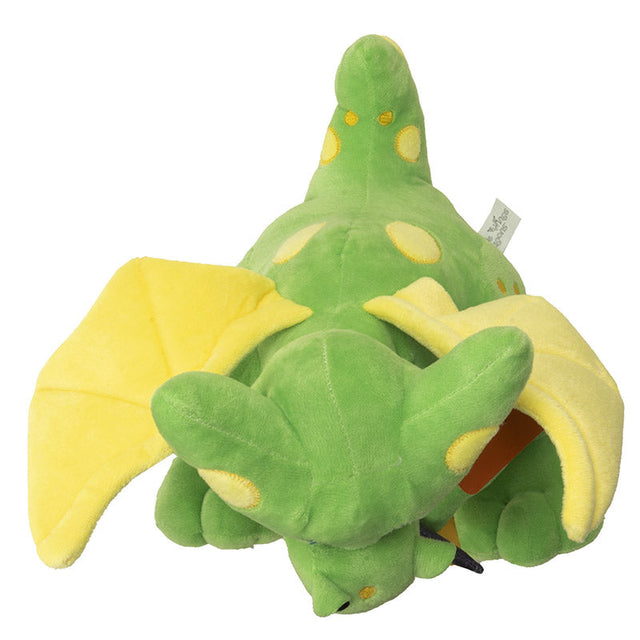 12.5" Medieval Shield Dragon Green Yellow Plush - Magick Magick.com