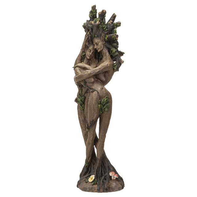 12.6" Ent Tree Hugging Couple Polyresin Statue - Magick Magick.com