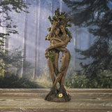 12.6" Ent Tree Hugging Couple Polyresin Statue - Magick Magick.com