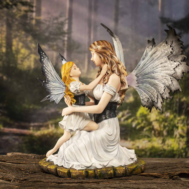 12.6" Fairy Statue - Motherly Love with Daughter - Magick Magick.com