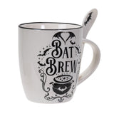 13 oz Ceramic Mug and Spoon Set - Bat Brew - Magick Magick.com