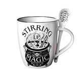 13 oz Ceramic Mug and Spoon Set - Stirring Up Magic - Magick Magick.com