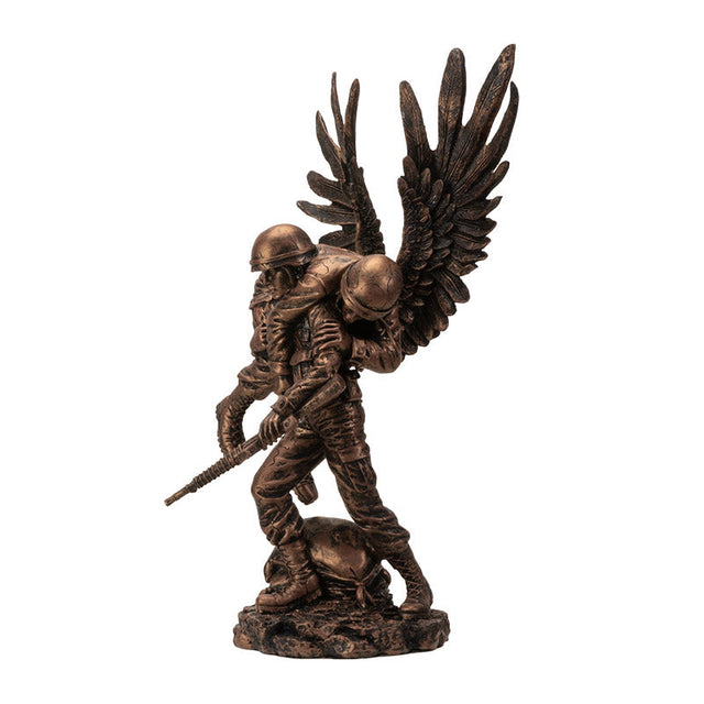 13.13" Wounded Warrior Angel Statue - Magick Magick.com